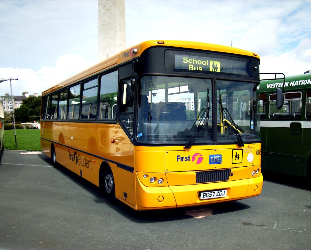First View App and District Dashboard Updates 7 Picture of a yellow school bus