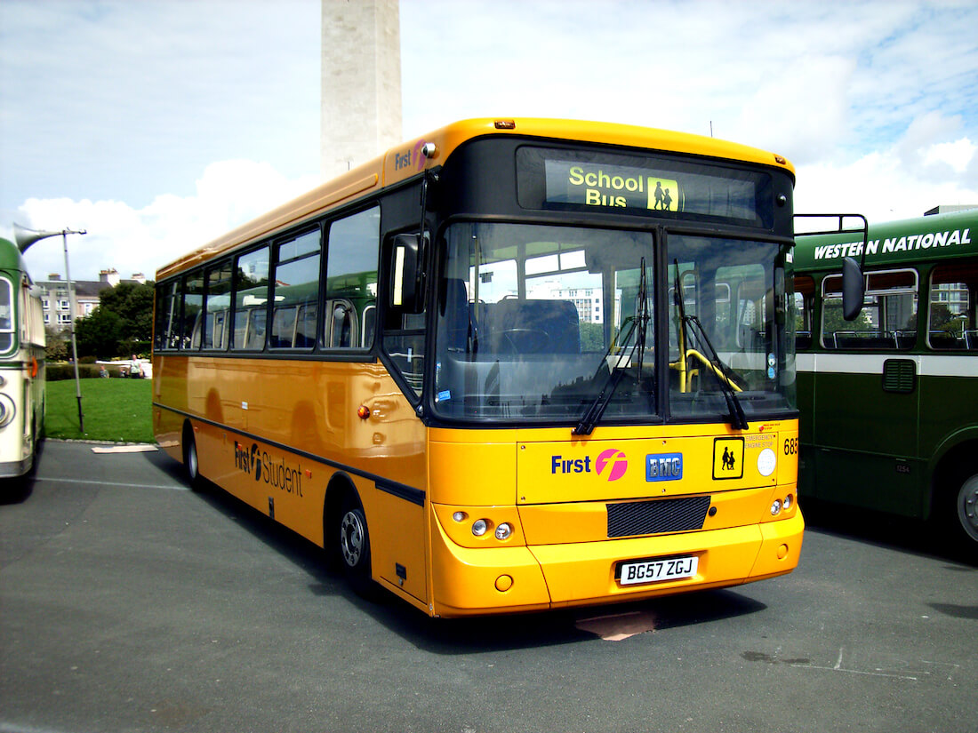 Picture of a yellow school bus