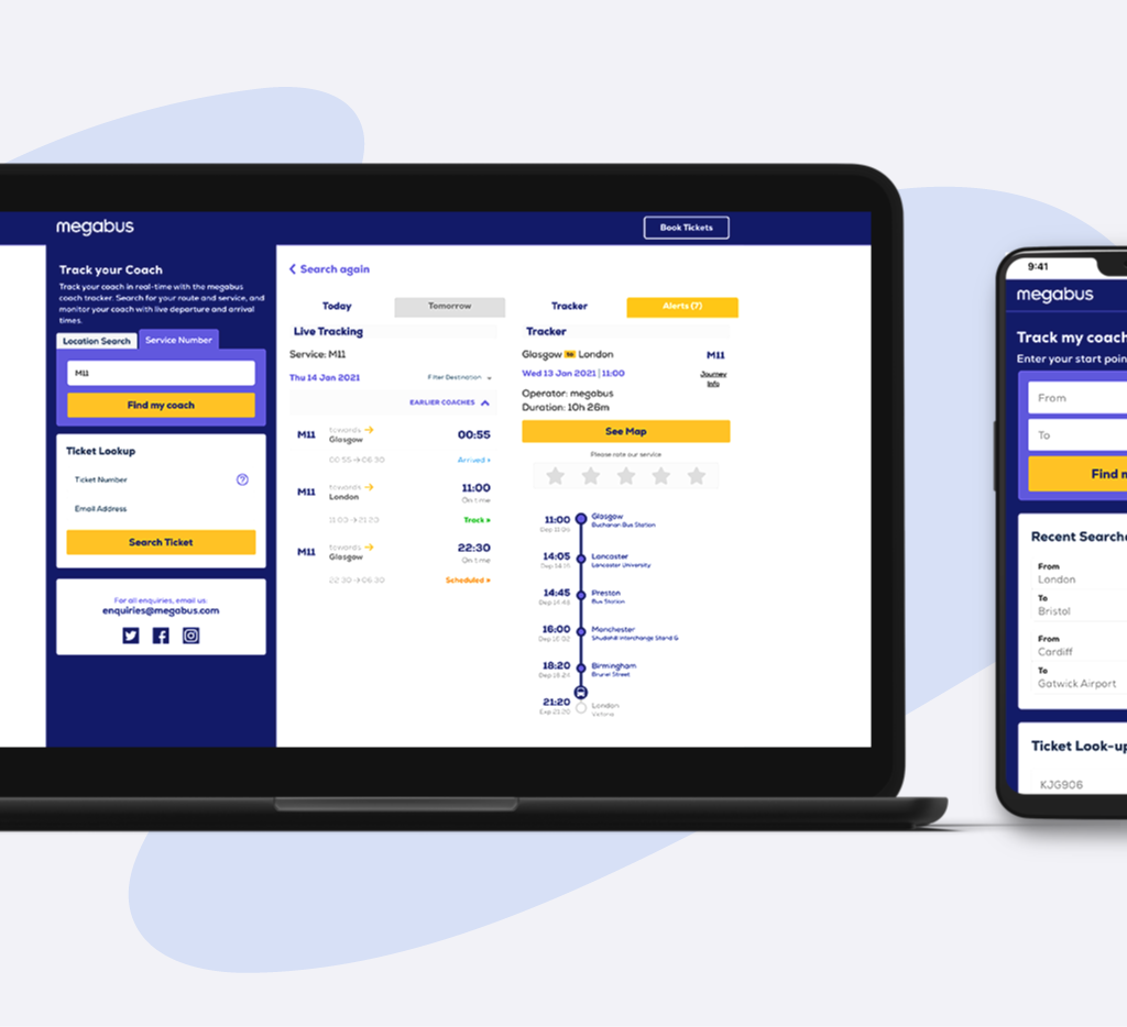 uTrack release CoachTracker for Megabus UK 1 uTrack release CoachTracker for Megabus UK