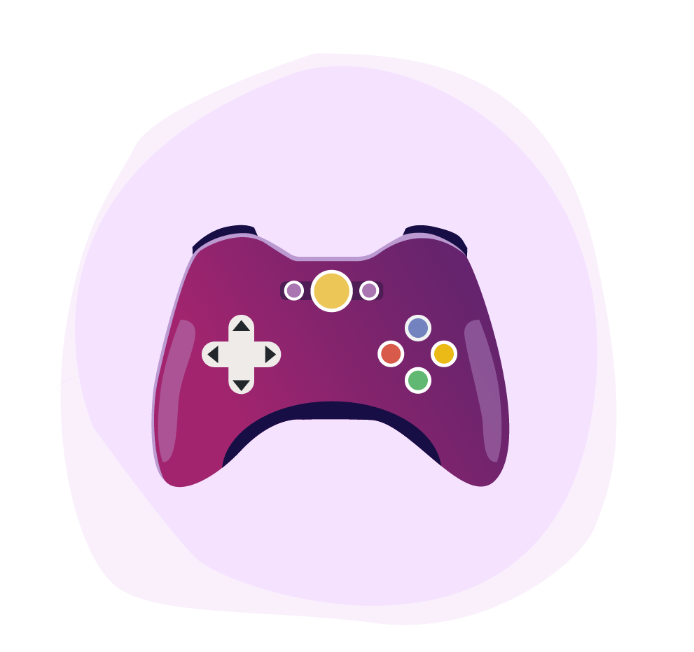 5 Ways to make the most of Your Commute 5 Illustration of a video game handle