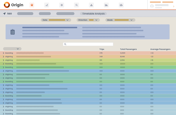 The solution to timetable & schedule problems for operators 1 Origin 3 AB pichi