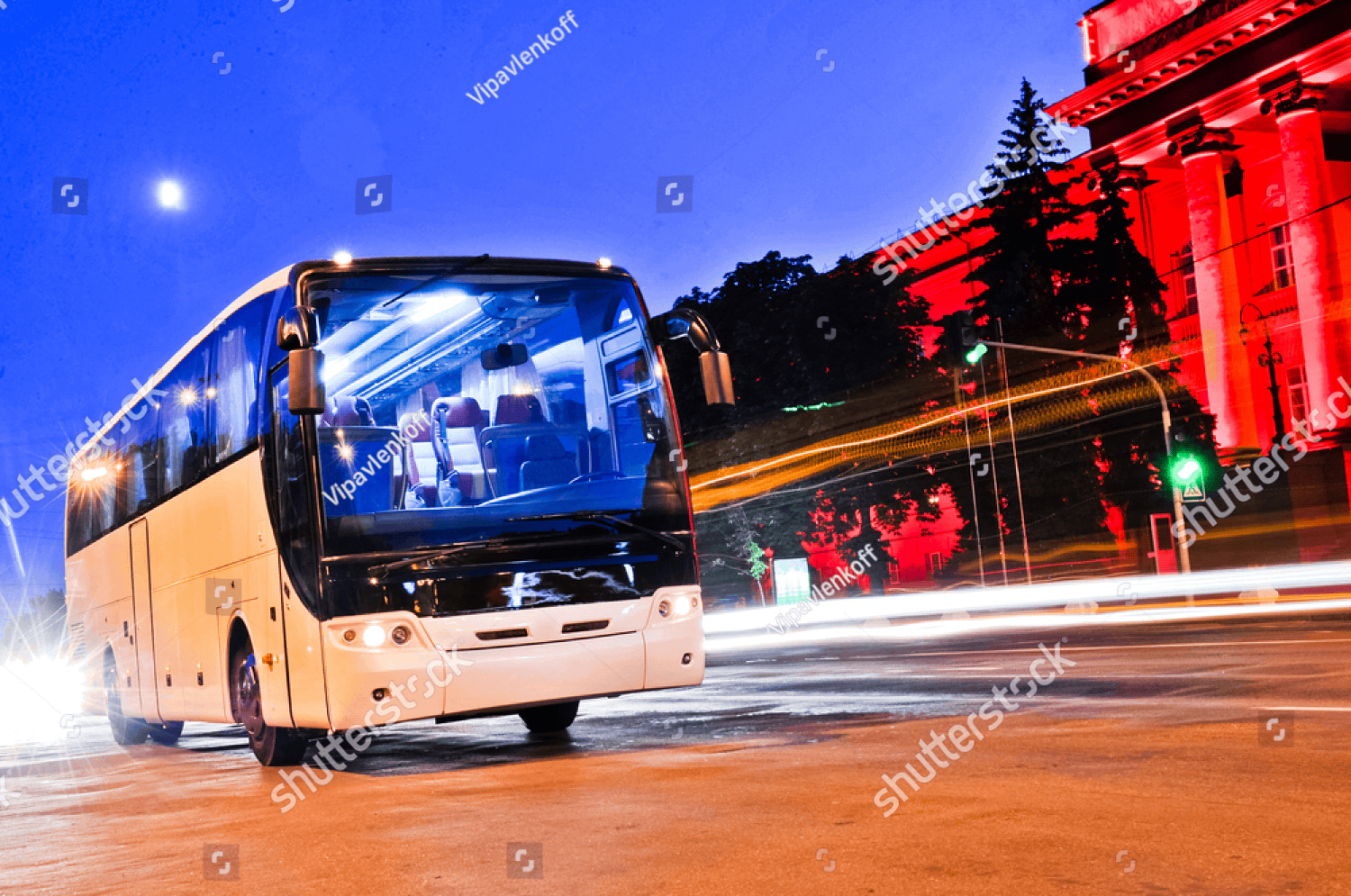 stock photo bus car headlight 176895764 pichi